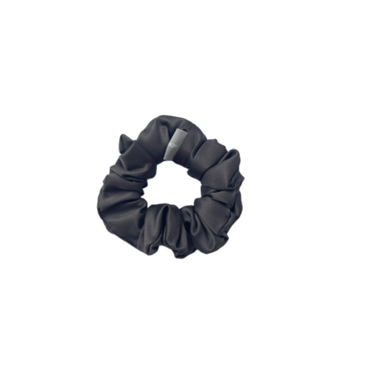 緞面鐵灰色髮圈 Satin Iron Gray Scrunchie - M