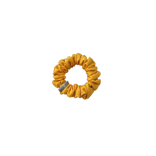 緞面黄色髮圈 Satin Yellow Scrunchie - S