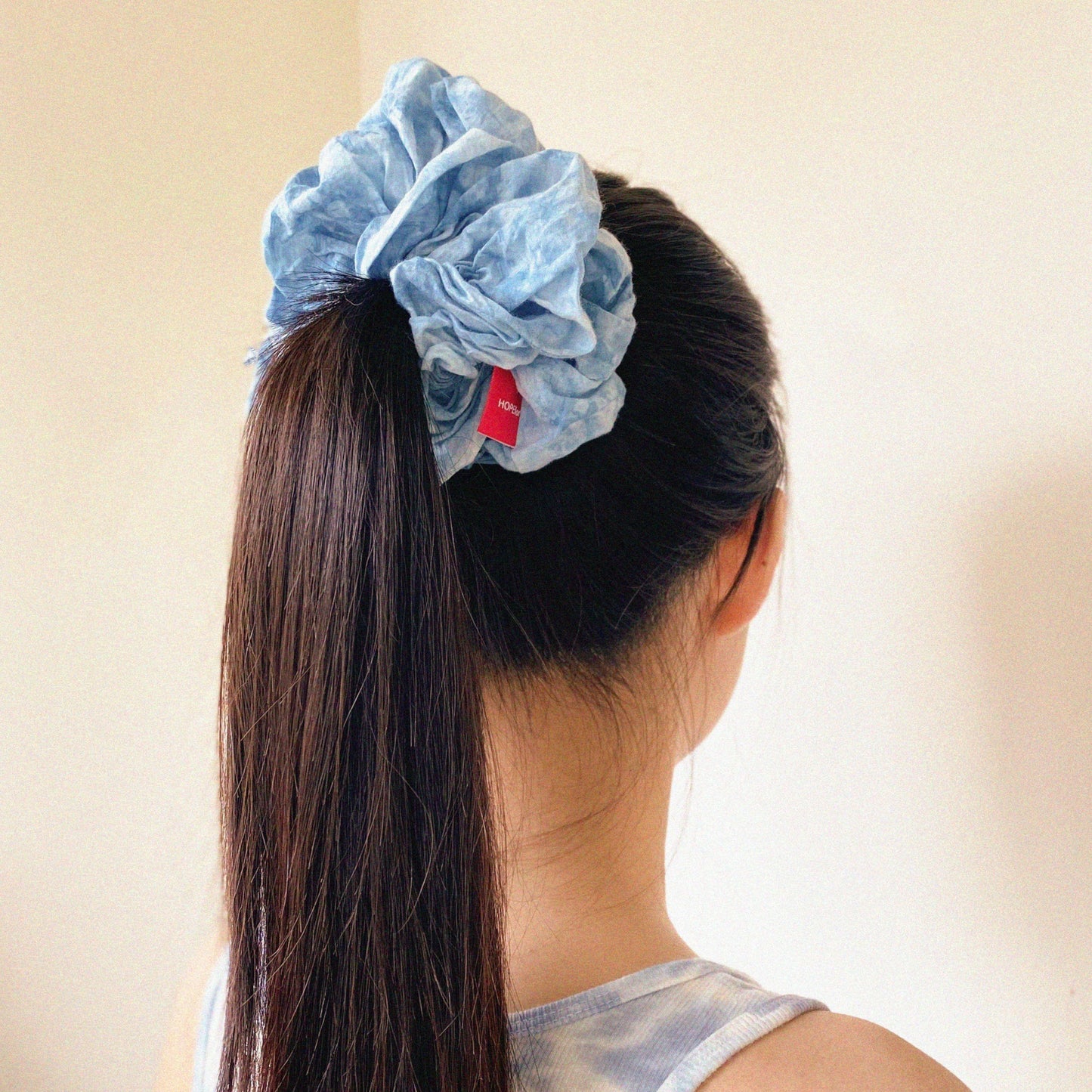 藍染藍莓優格髮圈 Blue Dyeing Blueberry Yogurt Scrunchie - XL