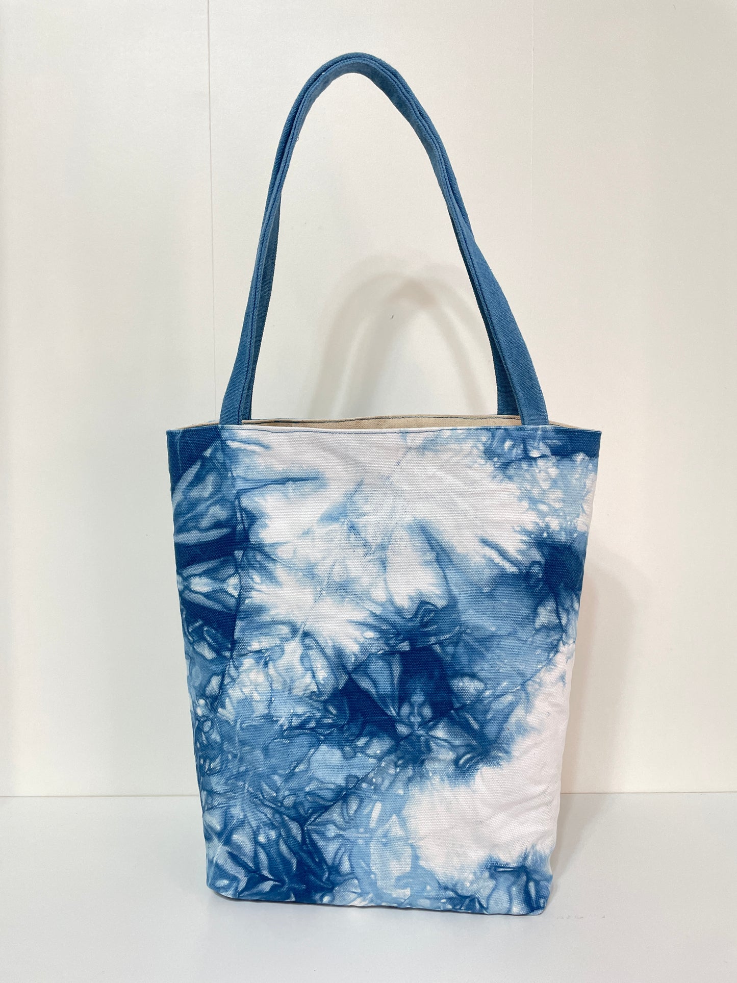 藍染藍莓優格托特包 Blue Dyeing Blueberry Yogurt Totebag - L(訂製款)