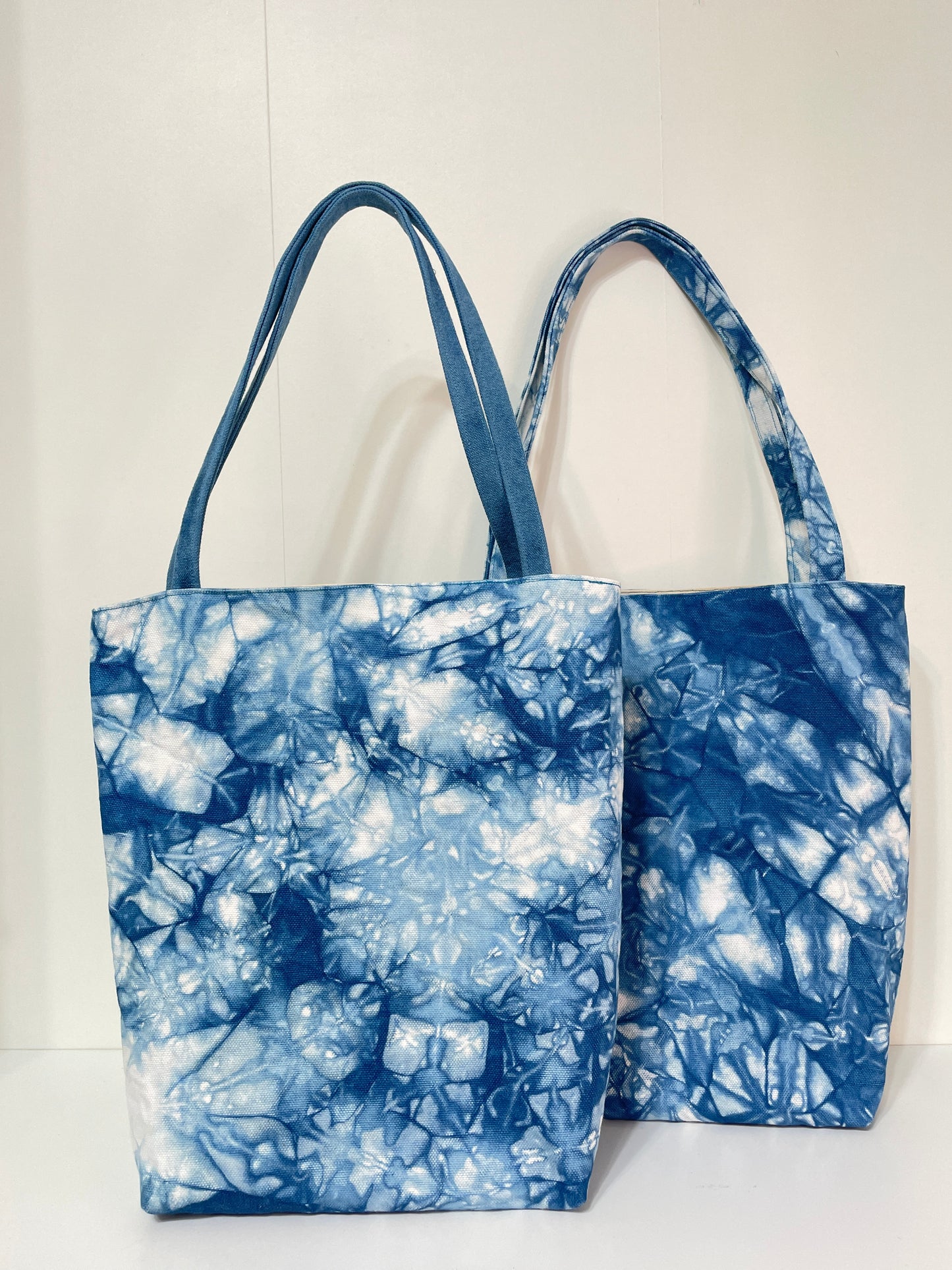 藍染藍莓優格托特包 Blue Dyeing Blueberry Yogurt Totebag - L(訂製款)