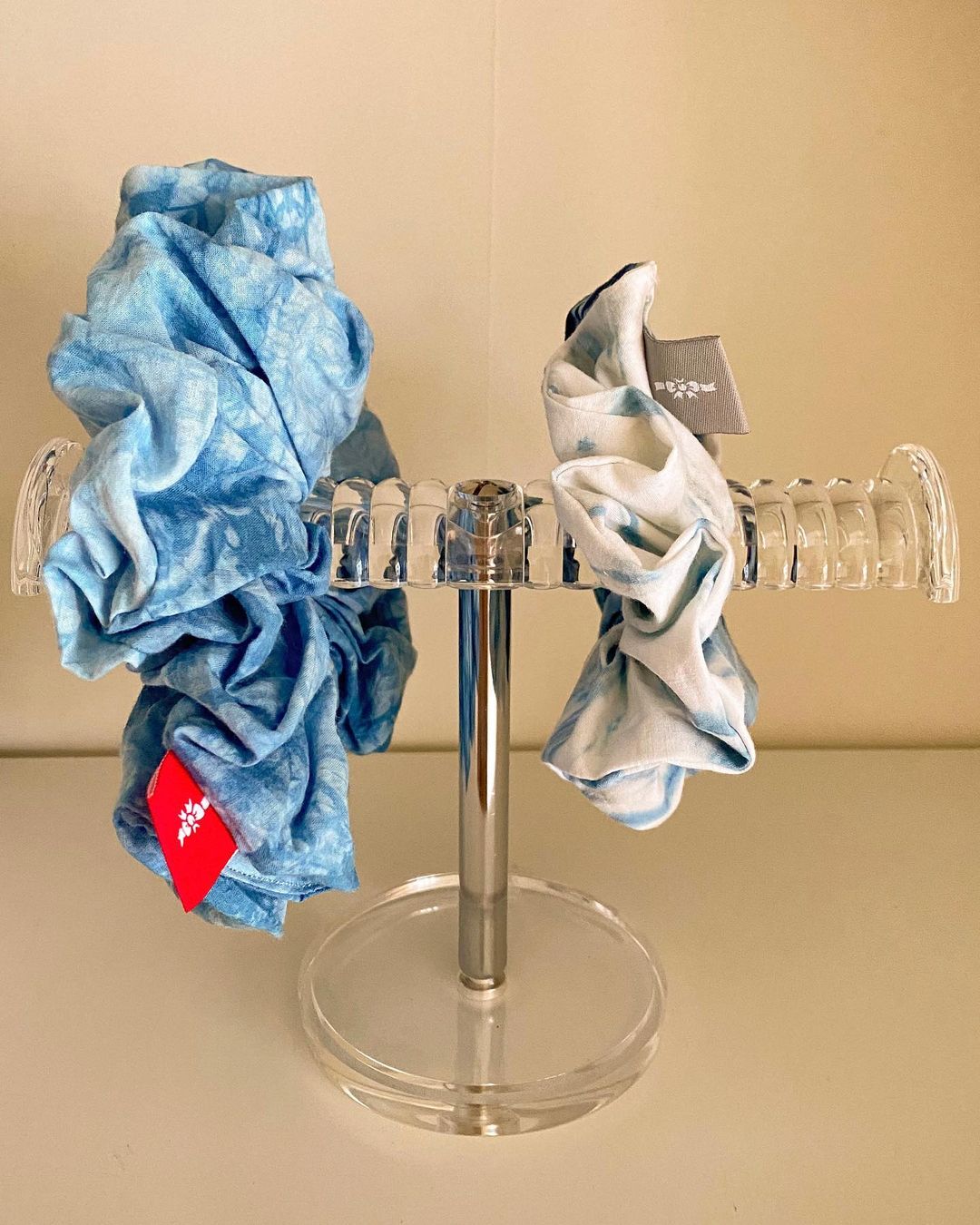藍染藍莓優格髮圈 Blue Dyeing Blueberry Yogurt Scrunchie - XL