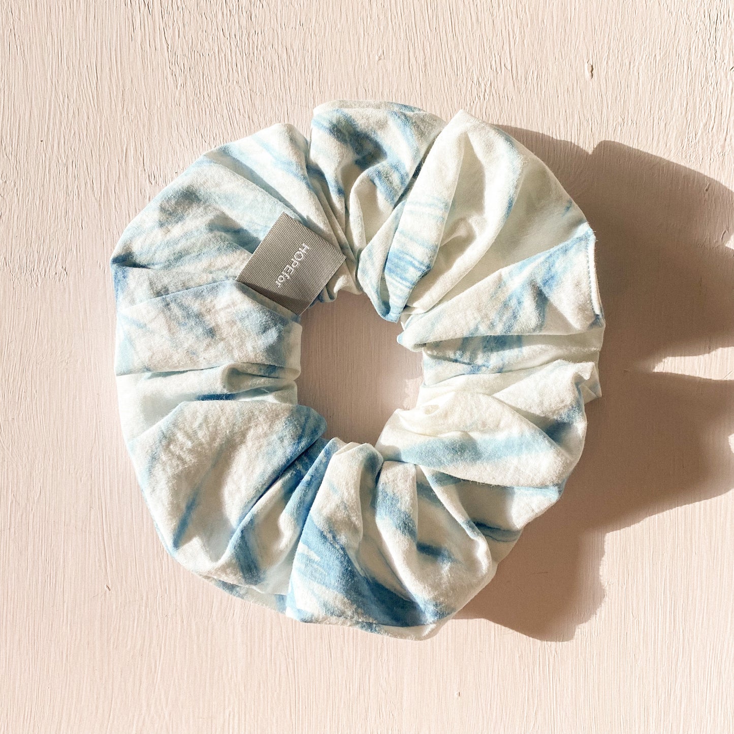 藍染大理石髮圈 Blue Dyeing marble Scrunchie - XL
