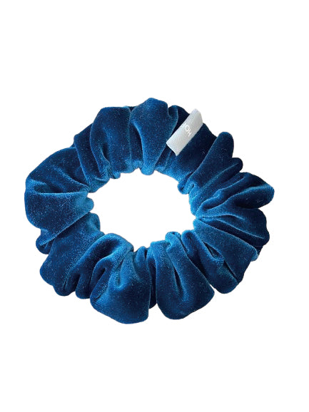 奢華絨寶藍色髮圈 Luxe Velvet Royal Blue Scrunchie - M