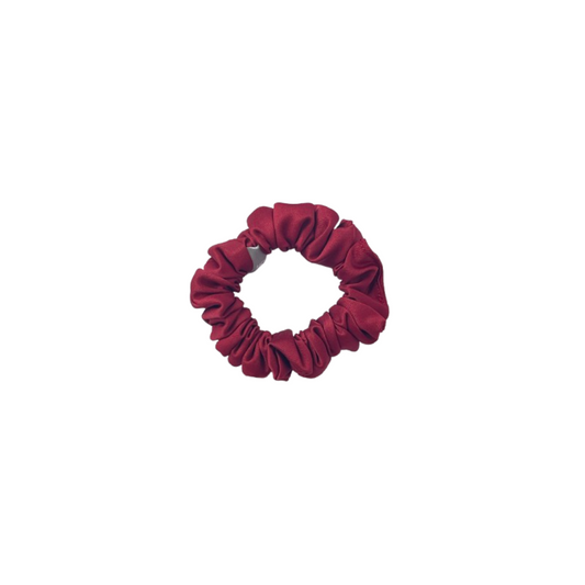 緞面深紅色髮圈 Satin Dark red Scrunchie - S