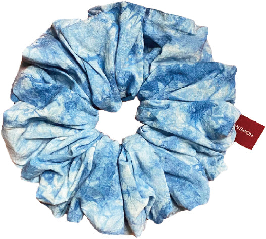 藍染藍莓優格髮圈 Blue Dyeing Blueberry Yogurt Scrunchie - XL