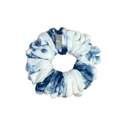 🌿 雲靛髮圈 Cloud Indigo Scrunchie - L