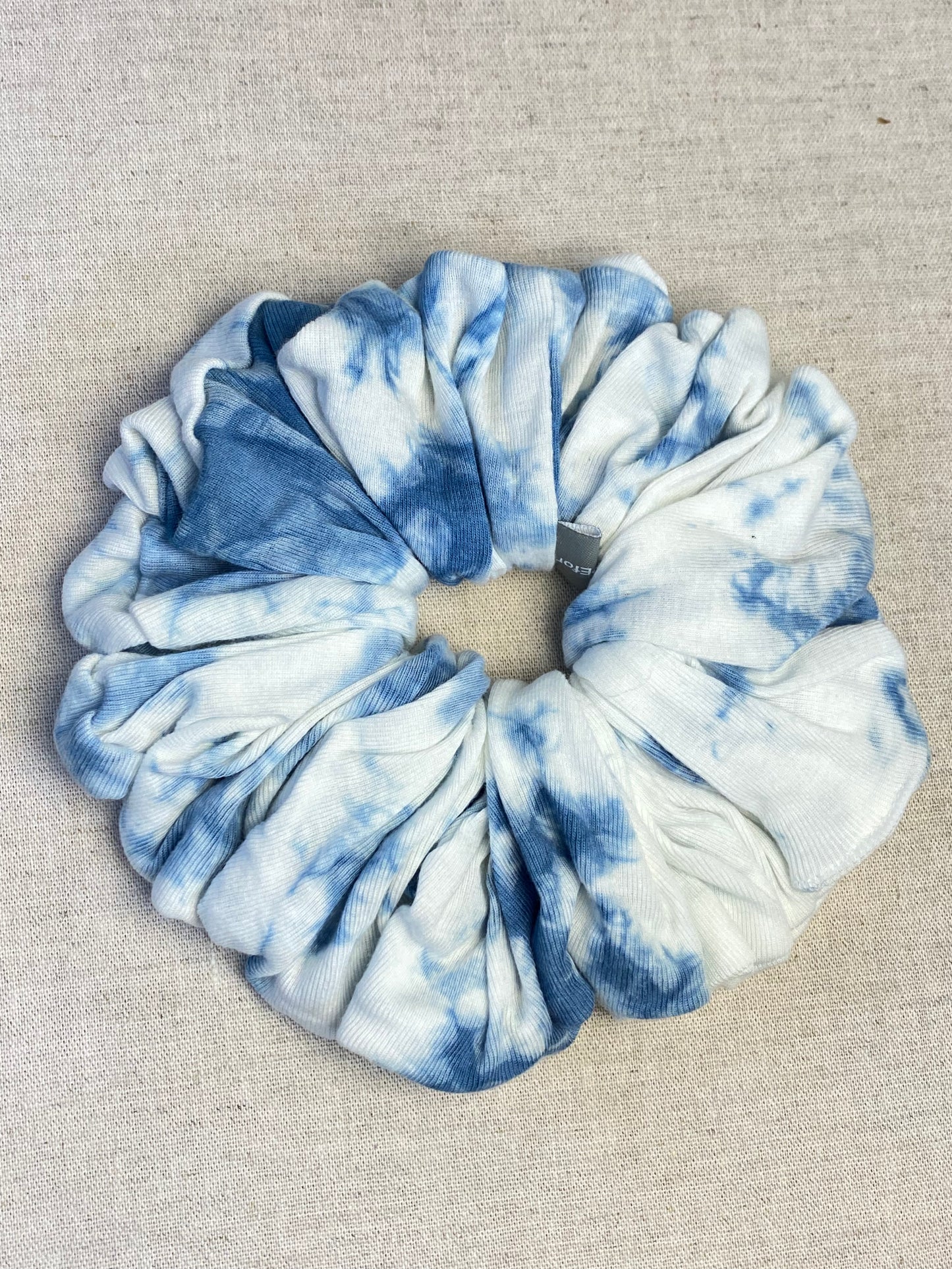 🌿 雲靛髮圈 Cloud Indigo Scrunchie - XL