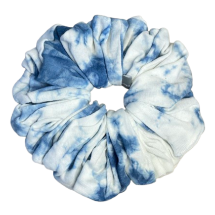🌿 雲靛髮圈 Cloud Indigo Scrunchie - XL