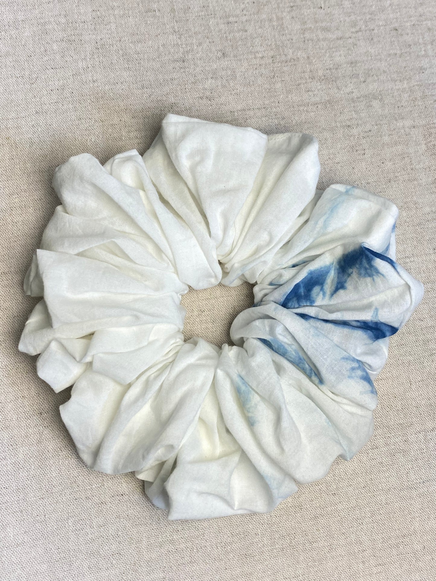 🌿 藍之呢喃髮圈 Blue Whisper Scrunchie - XL