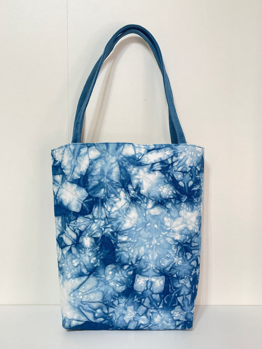 藍染藍莓優格托特包 Blue Dyeing Blueberry Yogurt Totebag - L（訂製款）